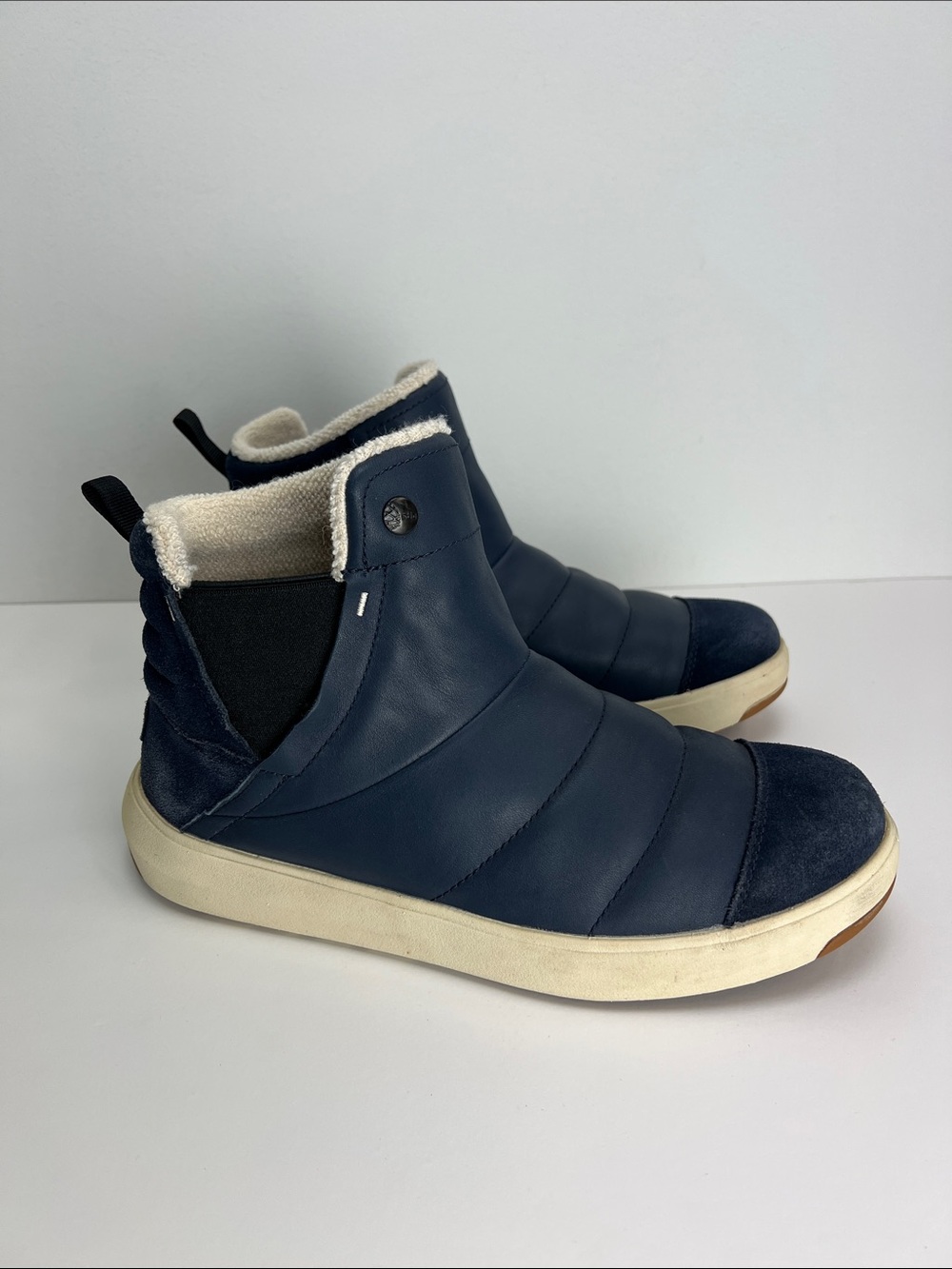 Stio Colter Boot Womens 9.5 Blue Leather Slip On Shoes Ankle Boots Gorpcore